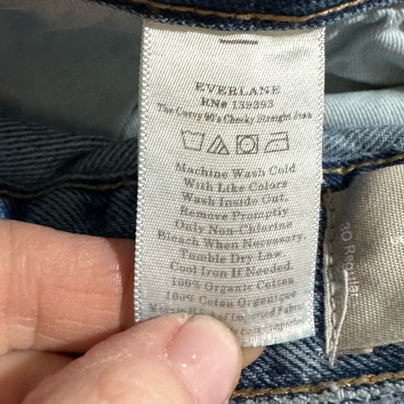 Everlane The Curvy ’90s Cheeky Straight Leg Jeans - 30R NWOT - Picture 8 of 11